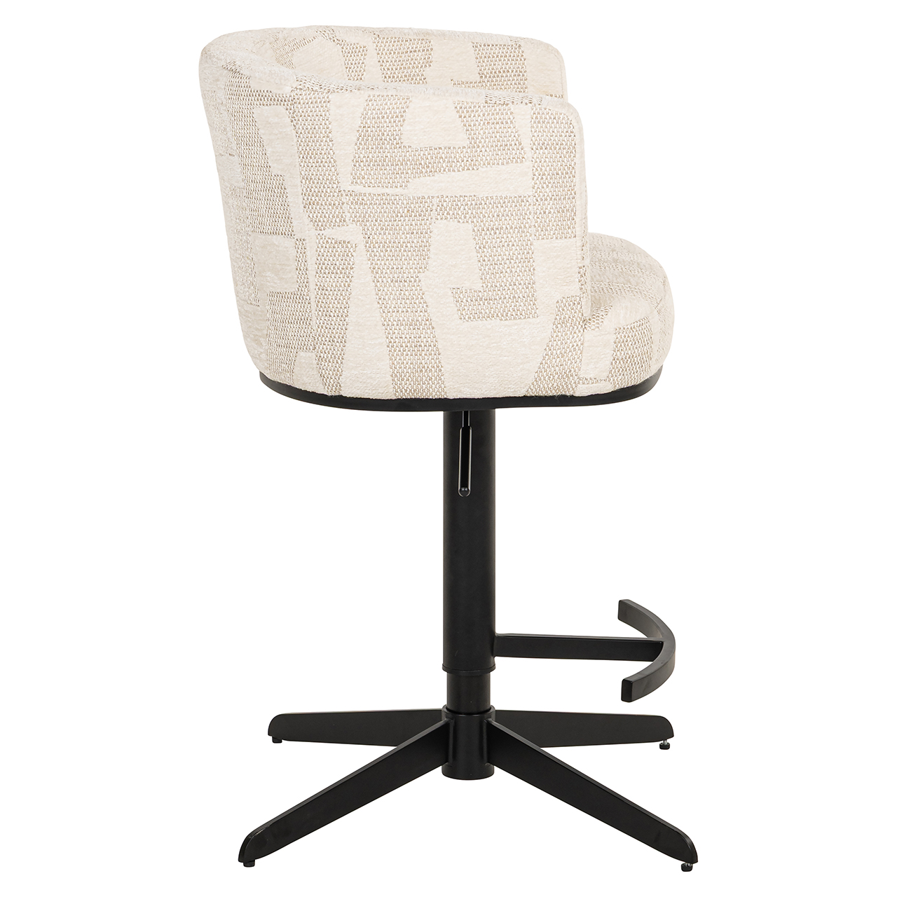 Bar/counterstoel Cheyenne beige graffic (Beige graffic)
