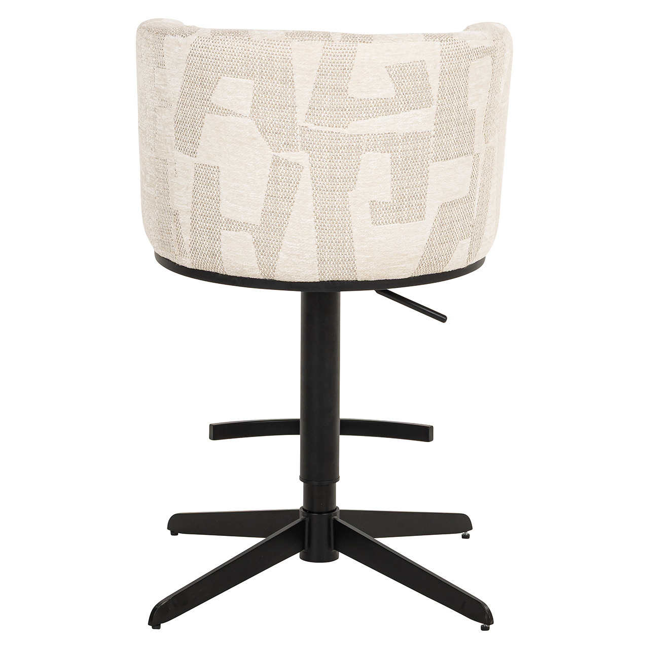 Bar/counterstoel Cheyenne beige graffic (Beige graffic)