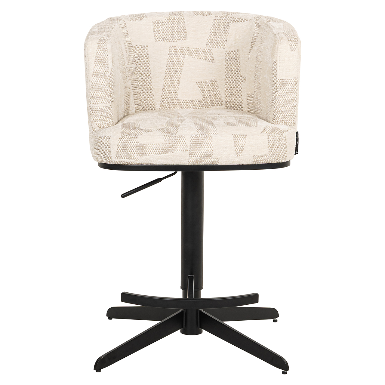 Bar/counterstoel Cheyenne beige graffic (Beige graffic)