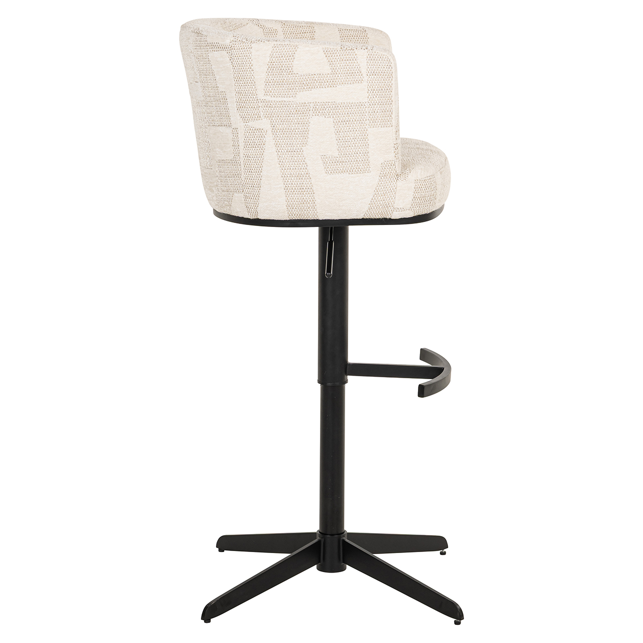 Bar/counterstoel Cheyenne beige graffic (Beige graffic)