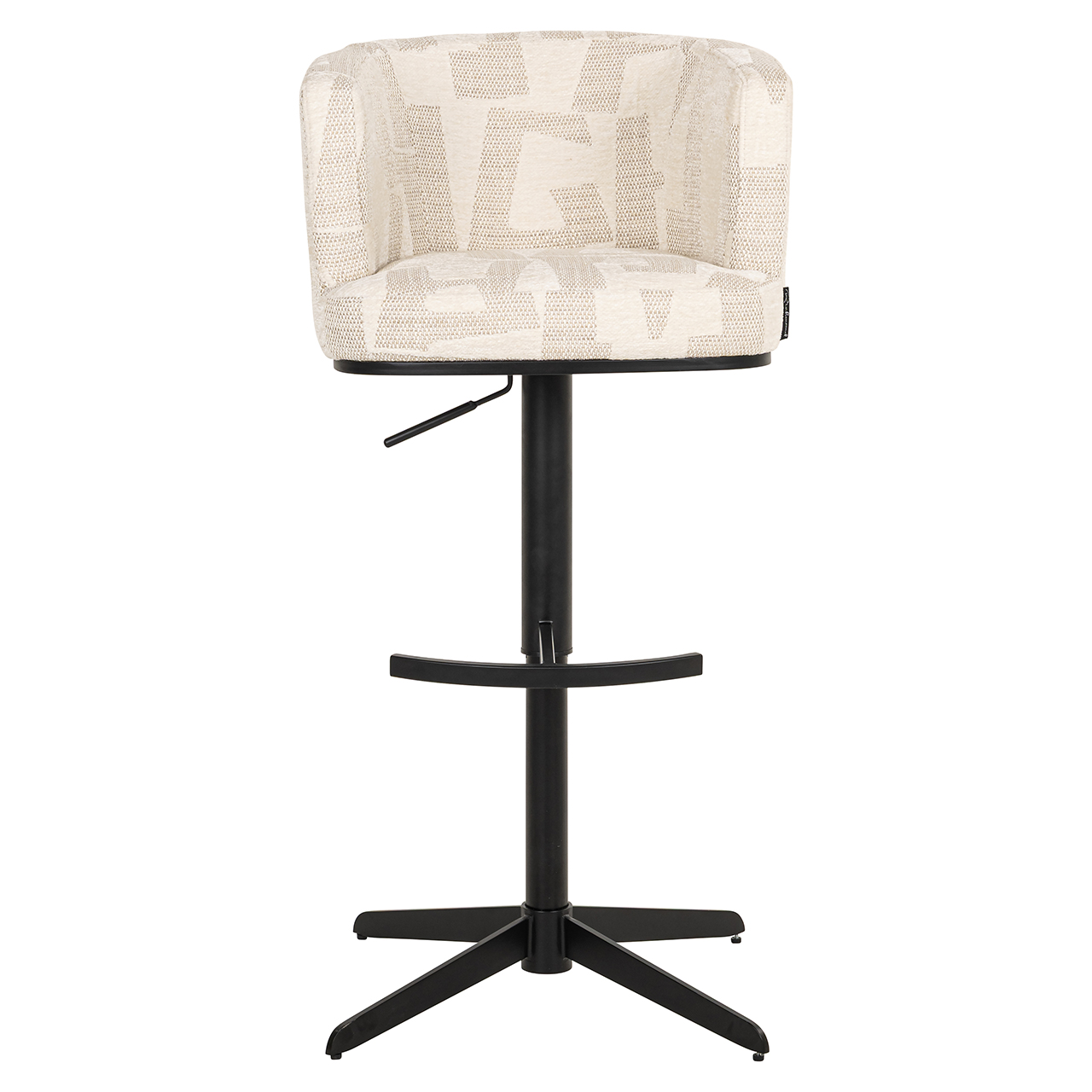 Bar/counterstoel Cheyenne beige graffic (Beige graffic)