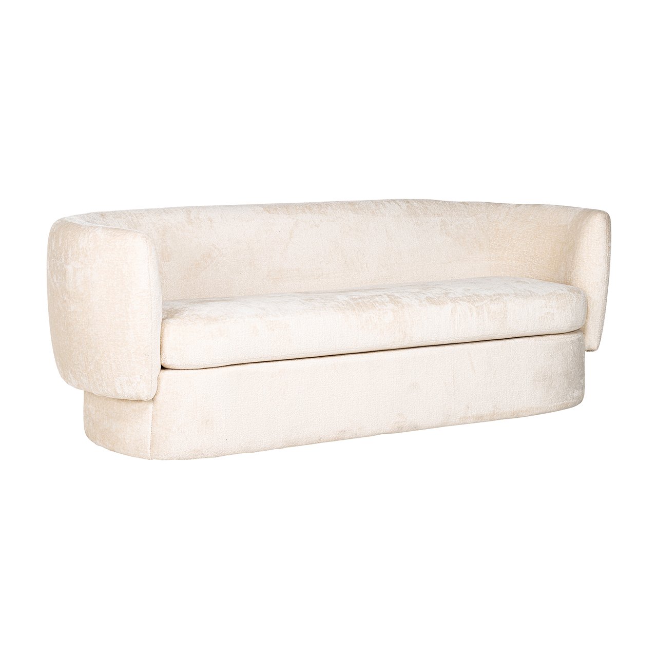 Bank Donatella white chenille fire retardant (FR-Bergen 900 white chenille)