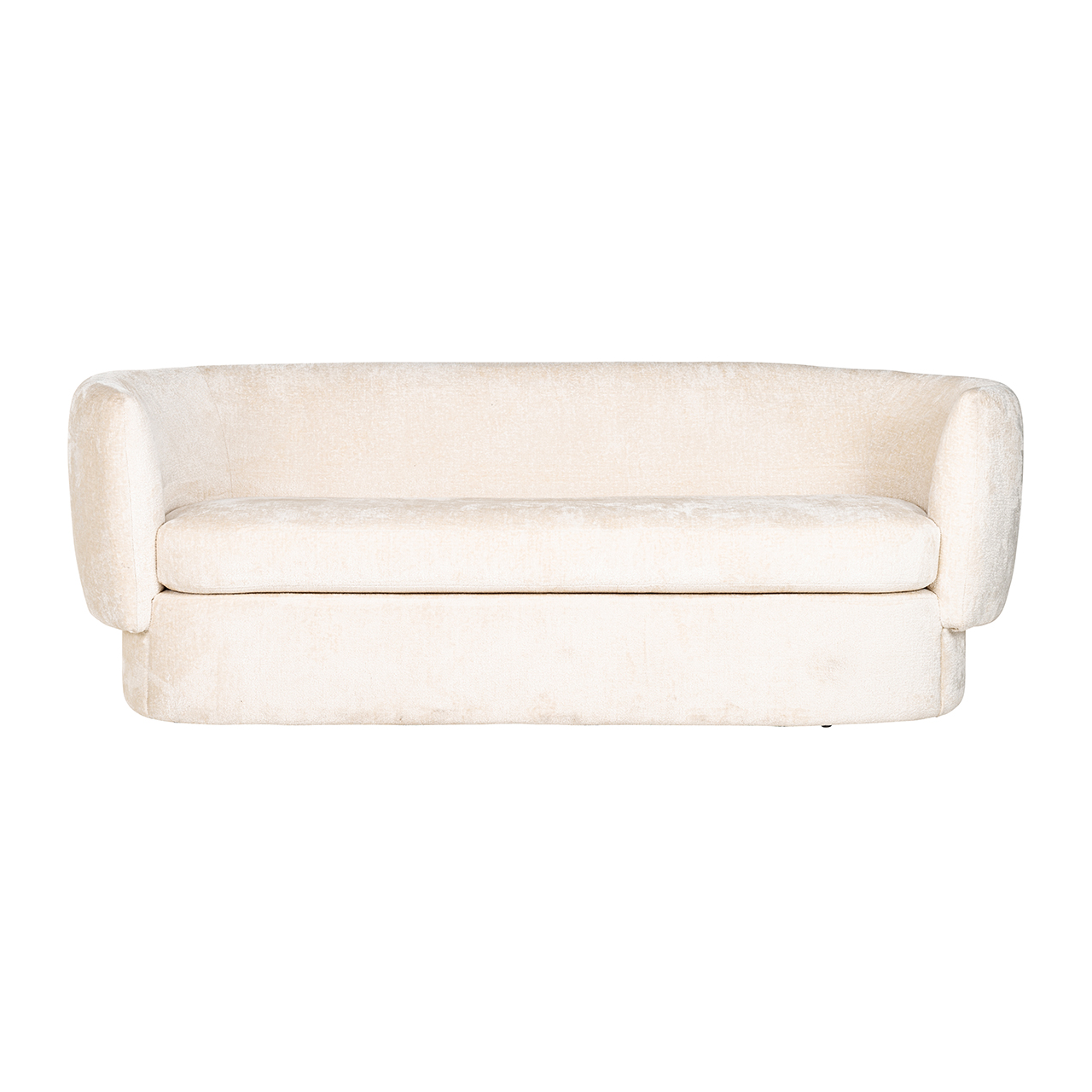 Bank Donatella white chenille fire retardant (FR-Bergen 900 white chenille)