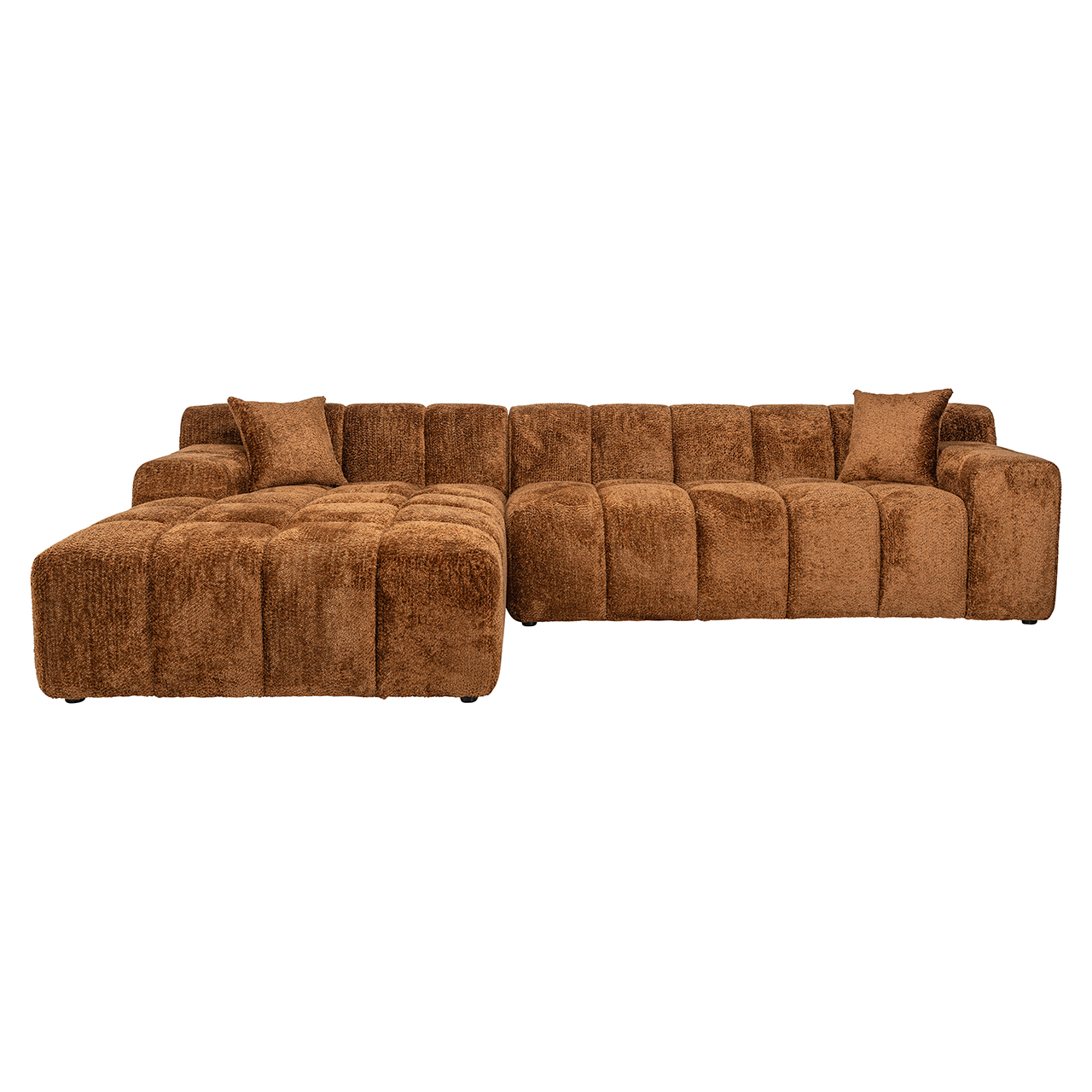 Sofa Cube 3-zits + lounge links (Be Lovely 603 Cinnamon)