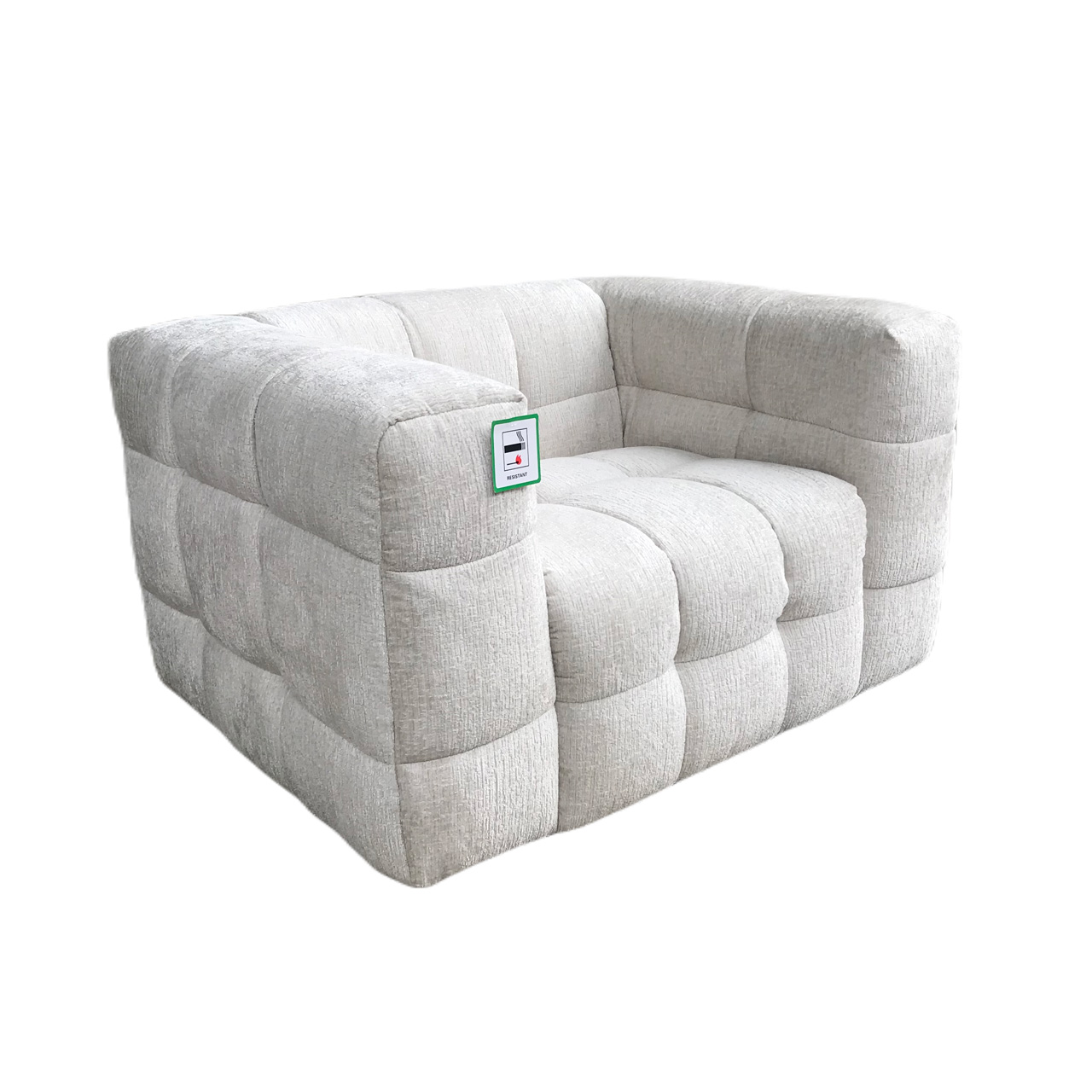 Fauteuil Merrol cream fusion fire retardant (FR-Fusion 02 Cream)
